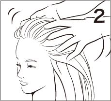 ジェルをなじませる